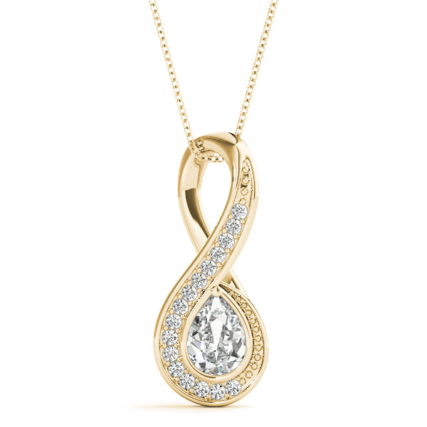 INFINITY SHAPED PENDANT PEAR