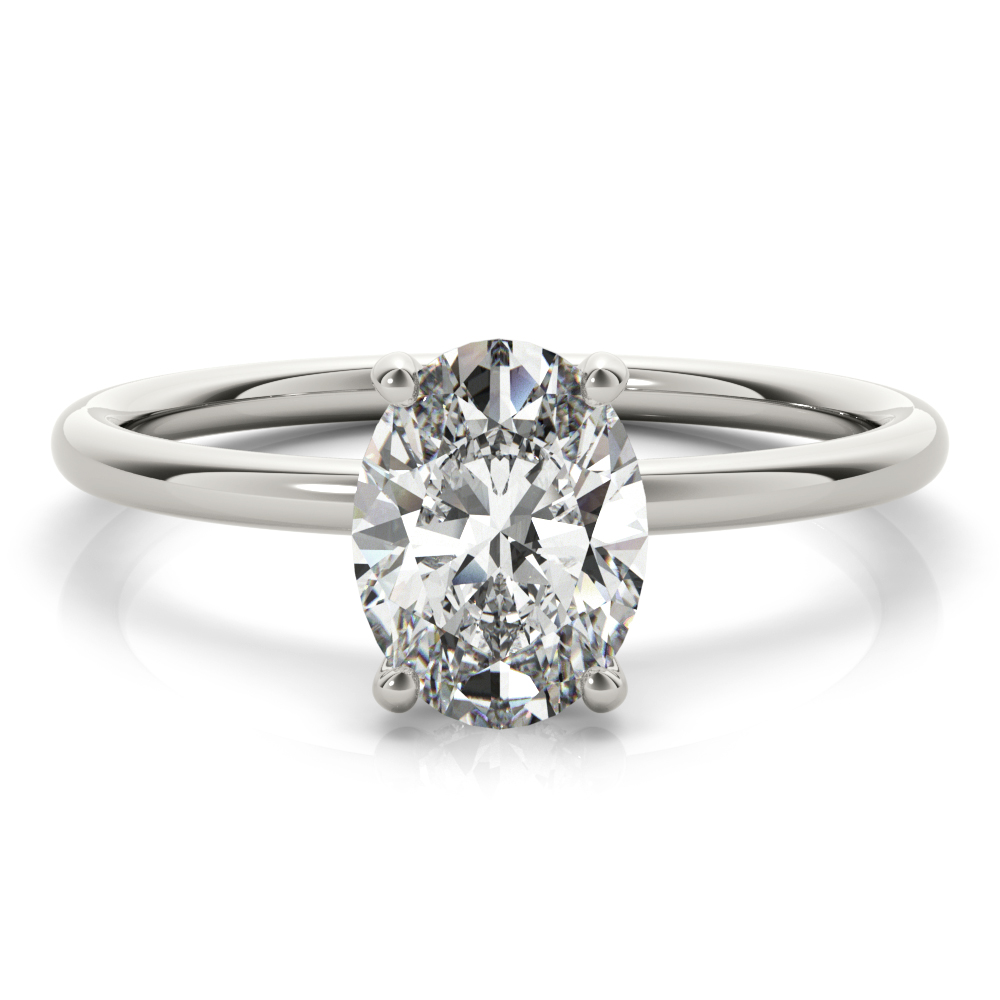 ENGAGEMENT RING OVAL CENTER