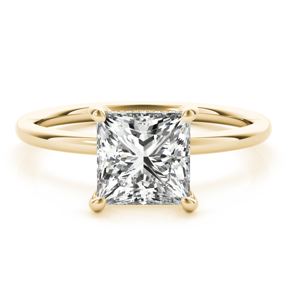 ENGAGEMENT RING PRINCESS CUT CENTER