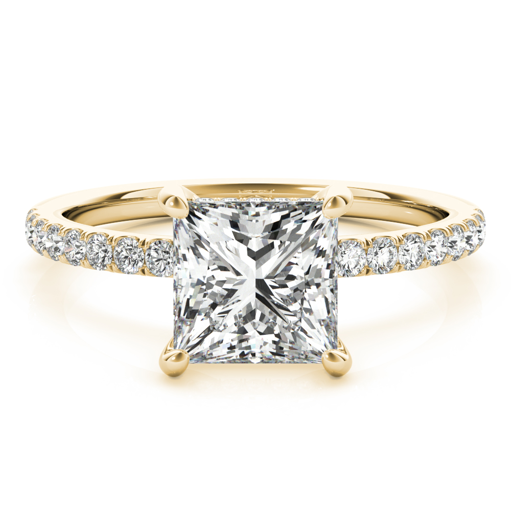 SINGLE ROW PRINCESS CUT CENTER