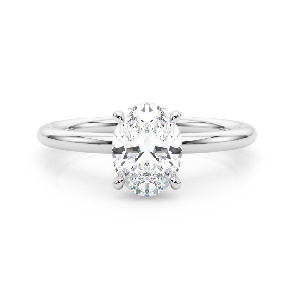 HIDDEN HALO OV ENGAGEMENT RING