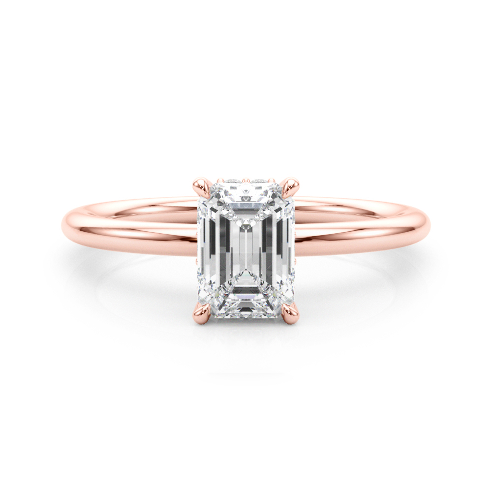 HIDDEN HALO EC ENGAGEMENT RING