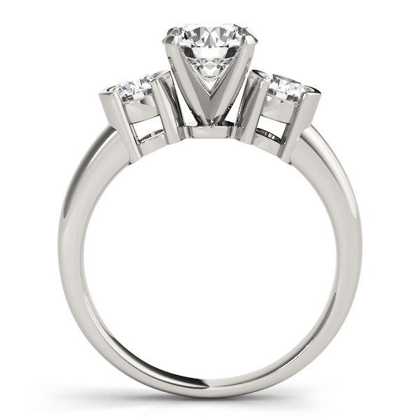ENGAGEMENT RINGS 3 STONE ROUND
