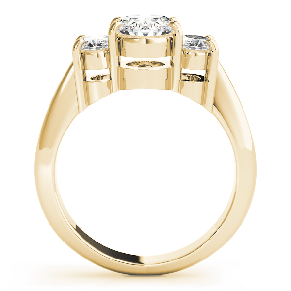 ENGAGEMENT RINGS 3 STONE OVAL