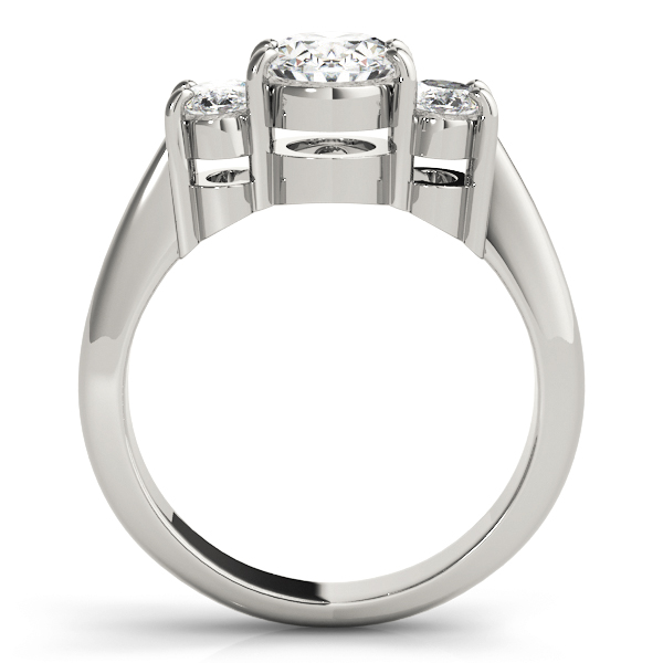 ENGAGEMENT RINGS 3 STONE OVAL