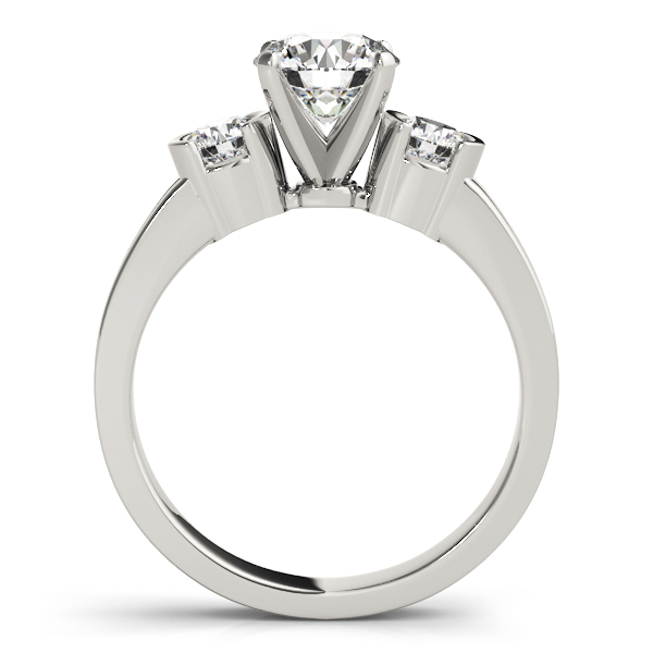 ENGAGEMENT RINGS 3 STONE ROUND