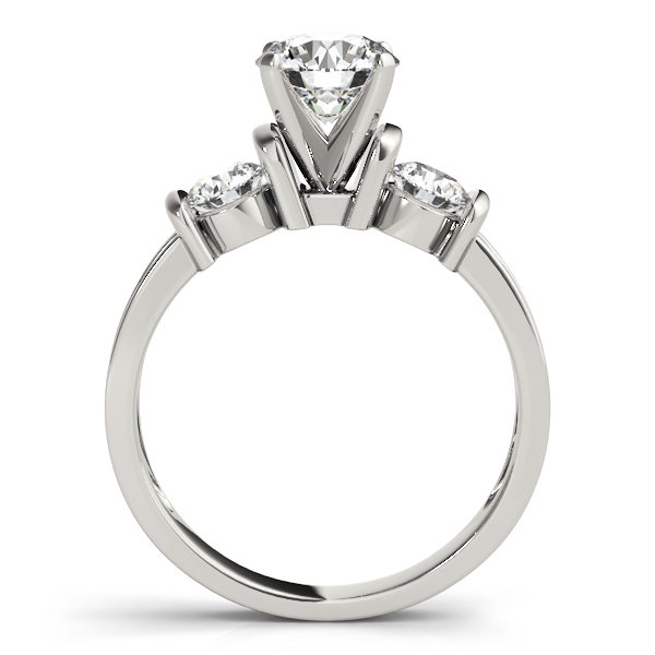 ENGAGEMENT RINGS 3 STONE ROUND
