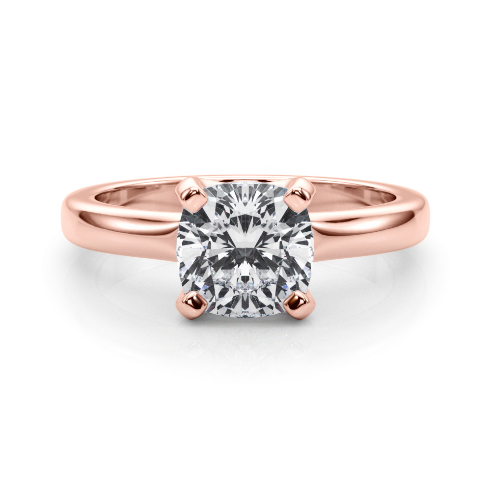 DOUBLE PRONG CUSHION ENGAGEMENT RING